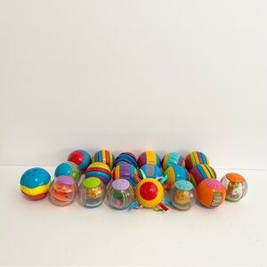 Fisher Price Roll A Round Roll Bright Start Balls Sensory Baby Toddler Toy Lot